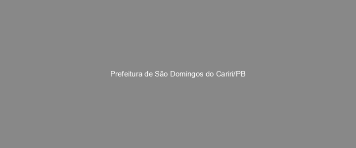 Provas Anteriores Prefeitura de São Domingos do Cariri/PB